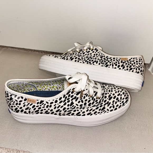 NWOT ♠️ Kate Spade Anthropology Platform Leopard Print Keds Shoes Size 6 - Picture 9 of 16